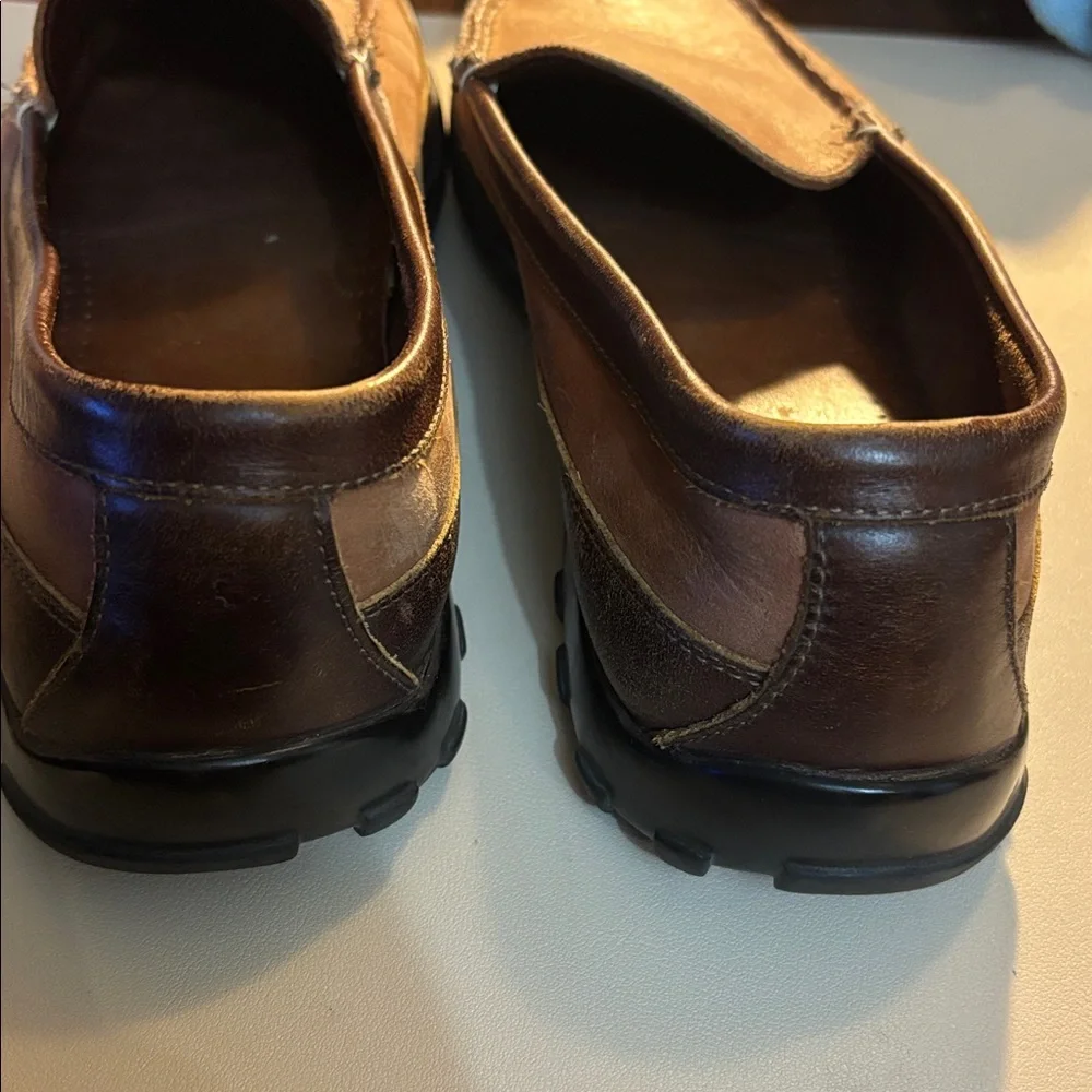 Men's Brown Leather Loafers Allen Edwards boulder 11 D
